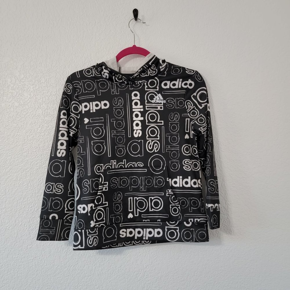 Adidas Boys Hoodie size Large (14) Thumbhole NWT
